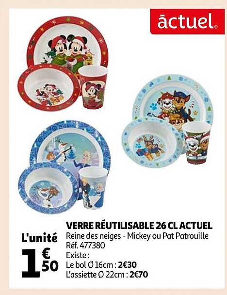 Verre Réutilisable 26cl Actuel