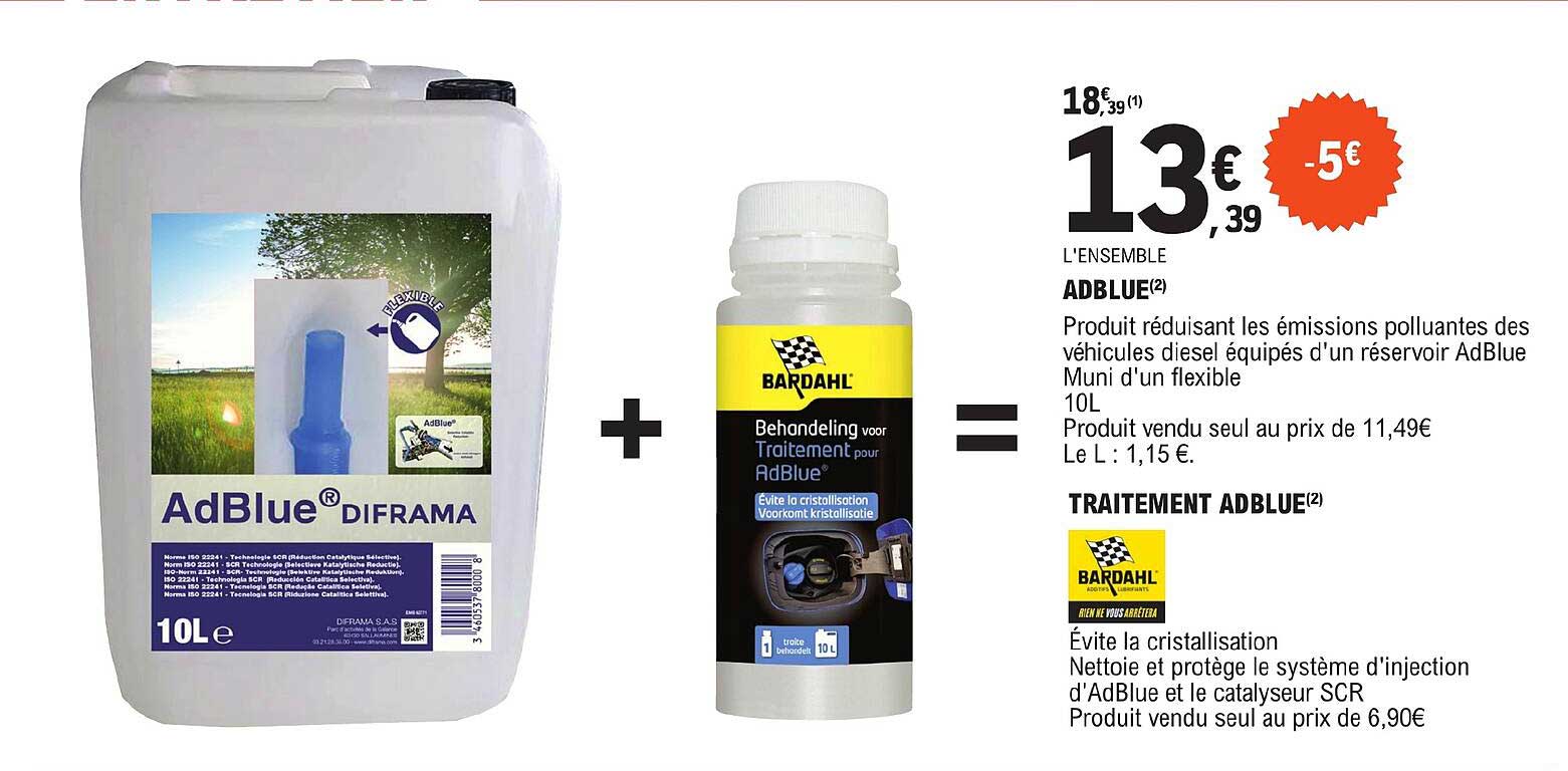 Adblue + Traitement Adblue Bardahl