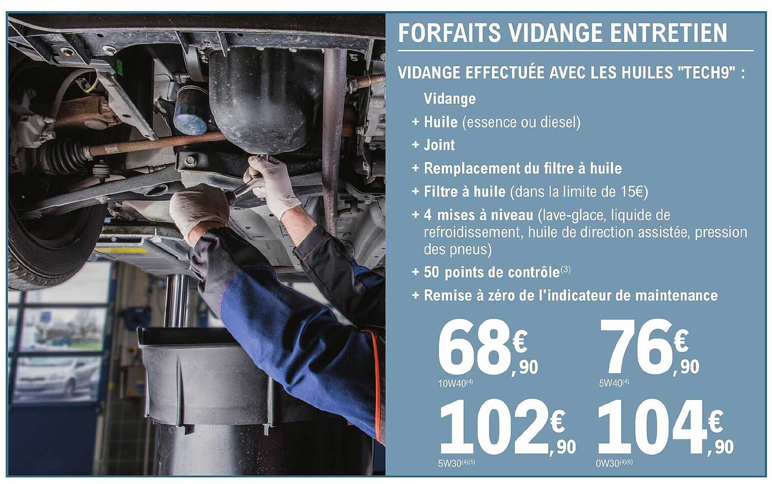 forfaits vidange entretien