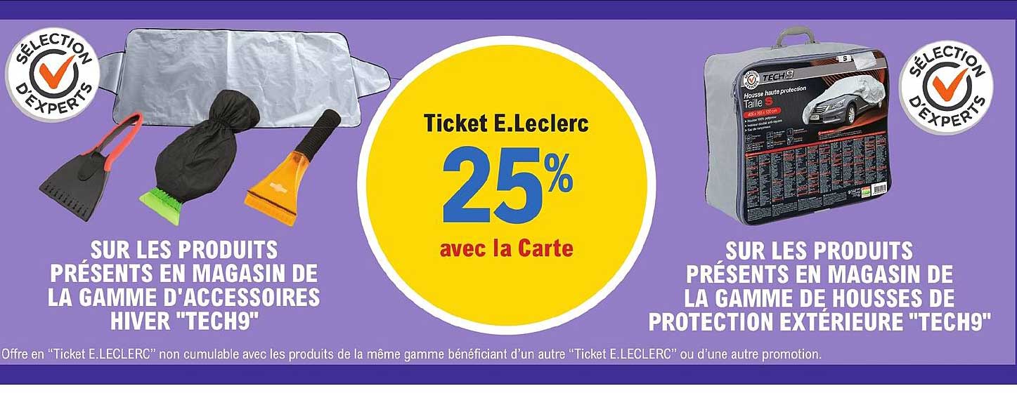 la gamme d'accessoires hiver "tech9", la gamme de housses de protection extérieure "tech9"