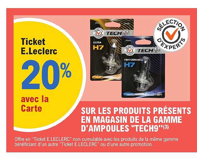 la gamme d'ampoules "tech9"