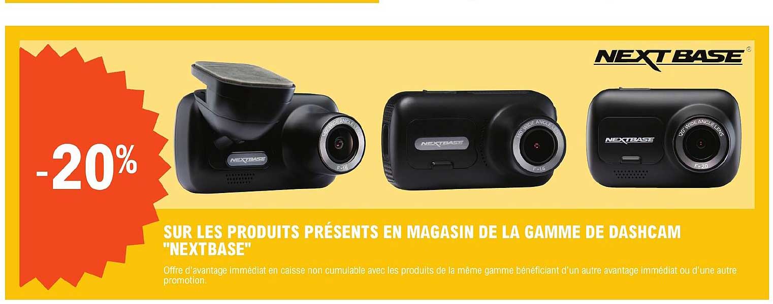 la gamme de dashcam "nextbase"