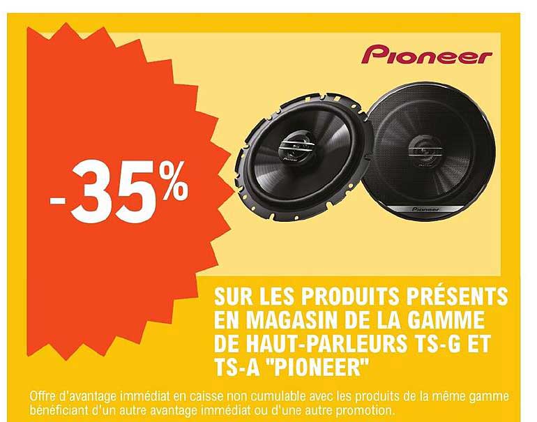 la gamme de haut-parleurs ts-g et ts-a "pioneer"
