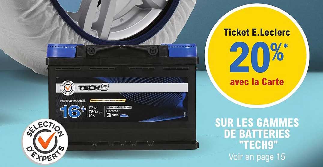 Les Gammes De Batteries "tech9"
