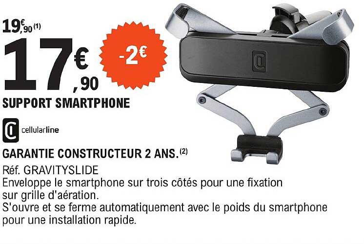support smartphone cellularline