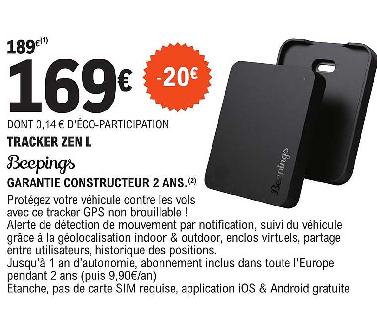 tracker zen l beepings