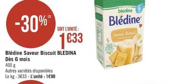 Blédine Saveur Biscuit Bledina Dès 6 Mois