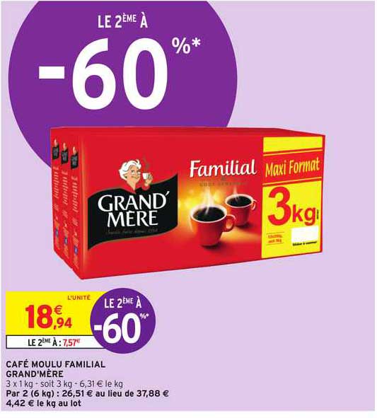 Café Moulu Familial Grand'mère