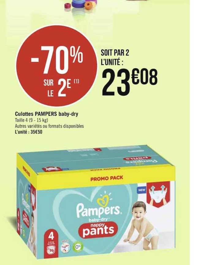 culottes pampers baby-dry