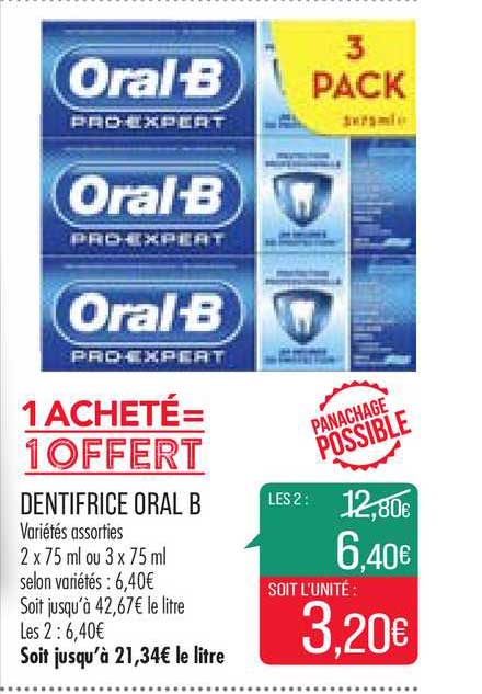 dentifrice oral b