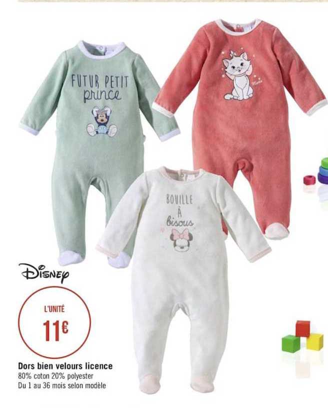 dors bien velours licence disney