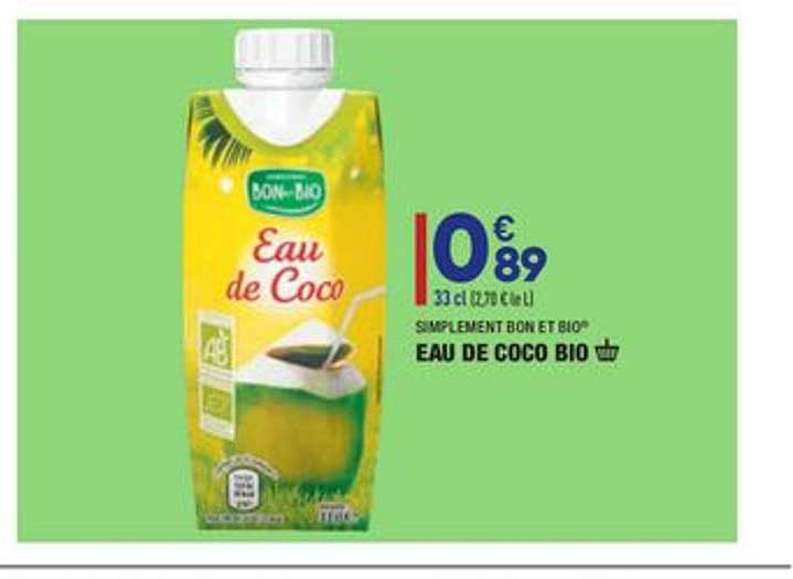 Eau De Coco Bio Simplement Bon Et Bio