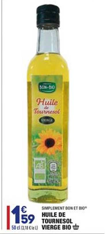 Huile De Tournesol Vierge Bio Simplement Bon Et Bio