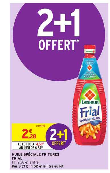 huile spéciale fritures frial lesieur