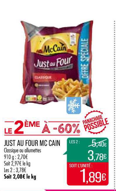 just au four mc cain