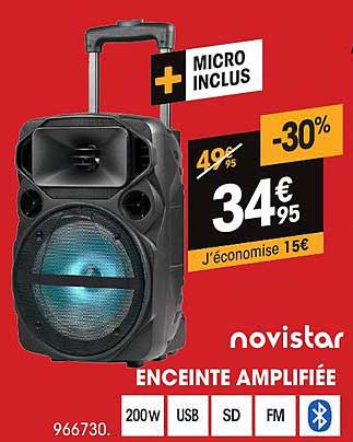 novistar enceinte amplifiée