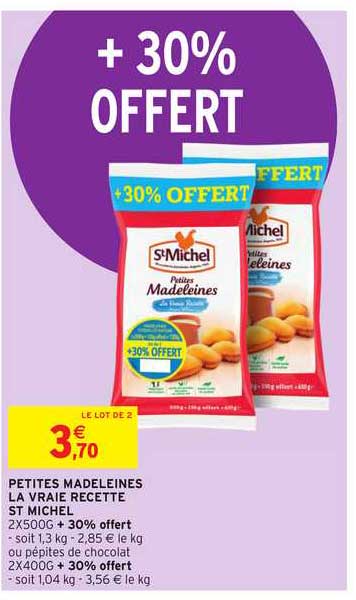 petites madeleines la vraie recette st michel