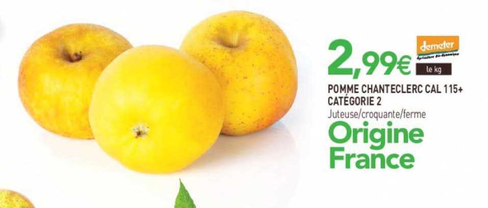 pomme chanteclerc cal 115+ catégorie 2