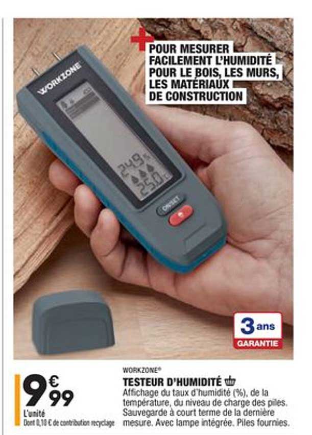 testeur d'humidité workzone