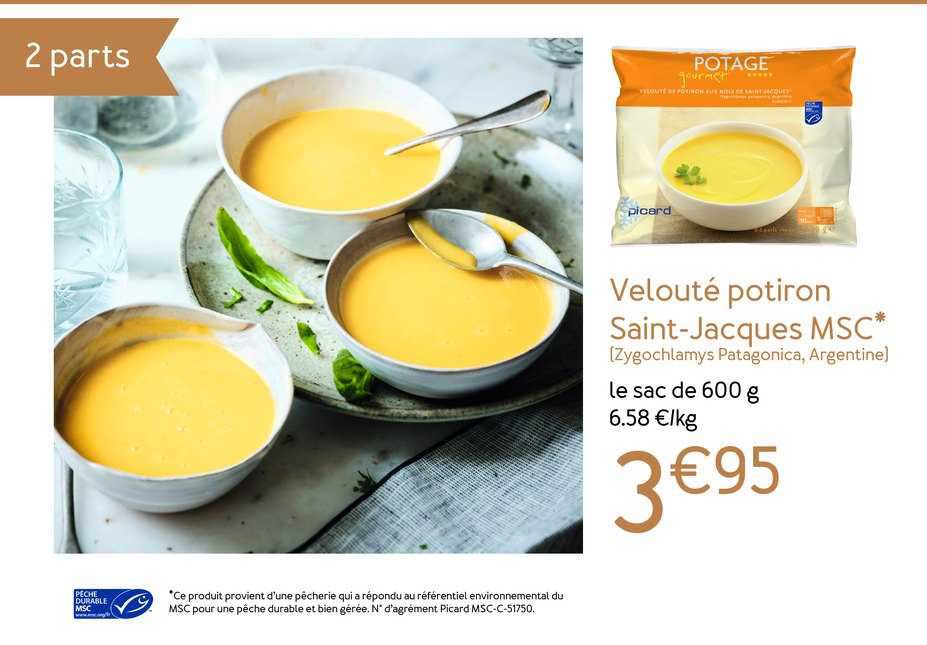 velouté potiron saint jacques msc