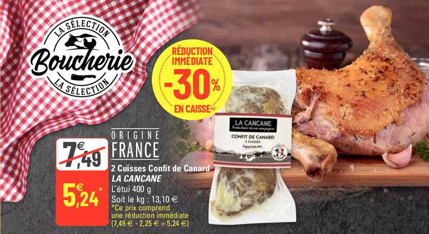 2 Cuisses Confit De Canard La Cancane