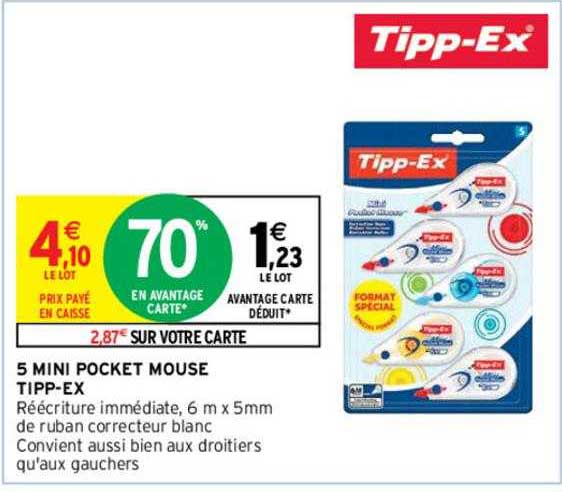 5 mini pocket mouse tipp-ex