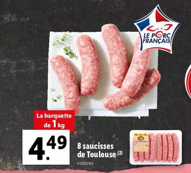 8 Saucisses De Toulouse