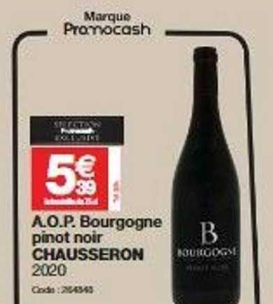 a.o.p. bourgogne pinot noir chausseron 2020