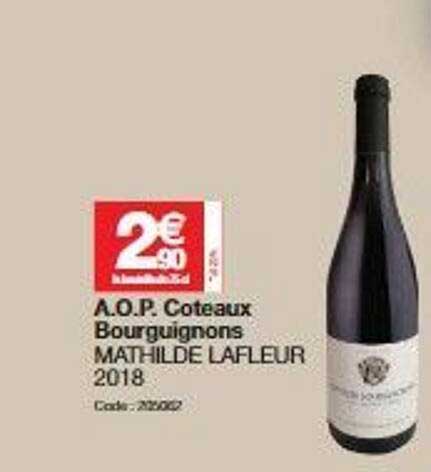a.o.p. coteaux bourguignons mathilde lafleur 2018
