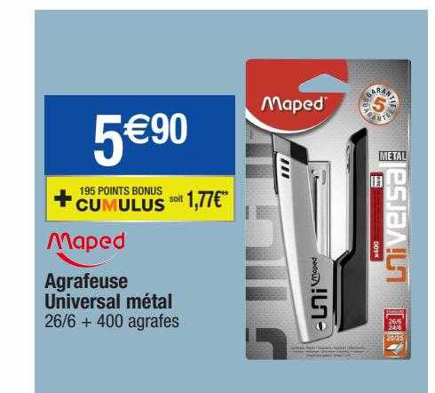 Agrafeuse Unversal Métal