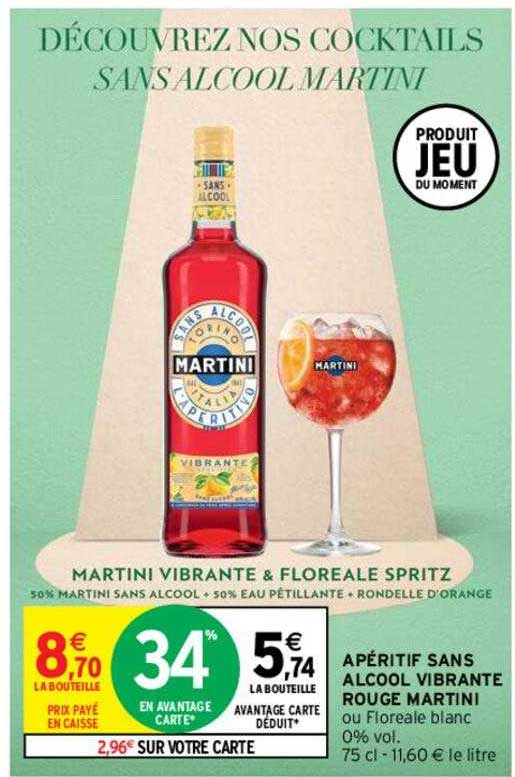 apéritif sans alcool vibrante rouge martini