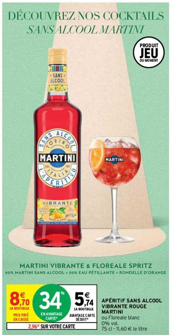 apéritif sans alcool vibrante rouge martini