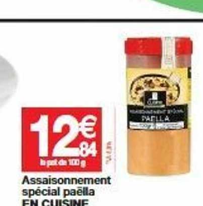 assaisonnement spécial paëlla en cuisine