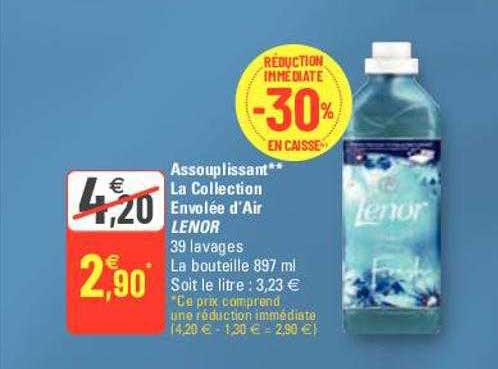 assouplissant** la collection envolée d'air lenor