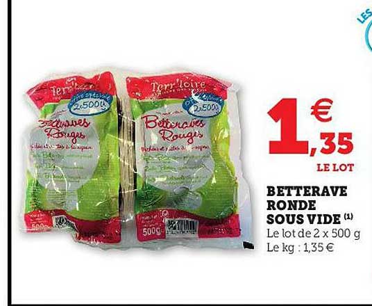 betterave ronde sous vide