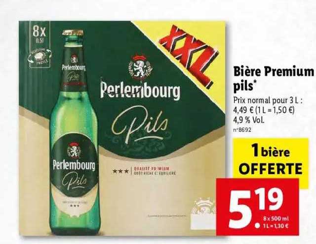 Bière Premium Pils Perlembourg