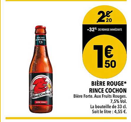 bière rouge* rince cochon
