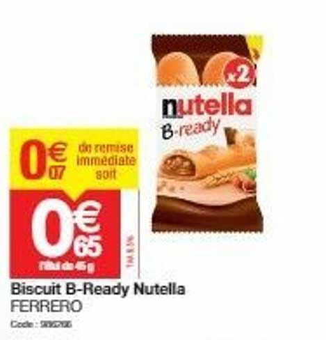 biscuit b-ready nutella ferrero