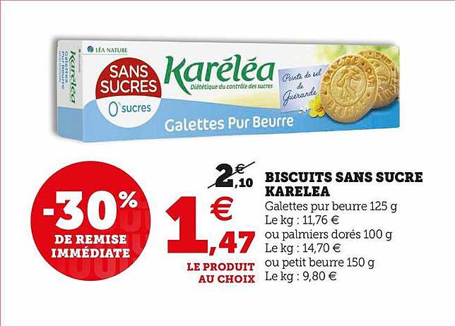 Biscuits Sans Sucre Karéléa