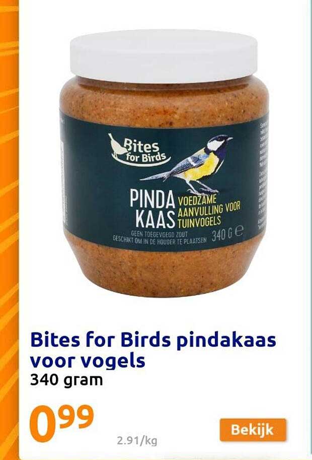 bites for birds pindakaas voor vogels