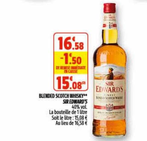 blended scotch whisky** sir edward's