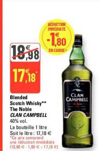 blended scotch whisky** the noble clan campbell