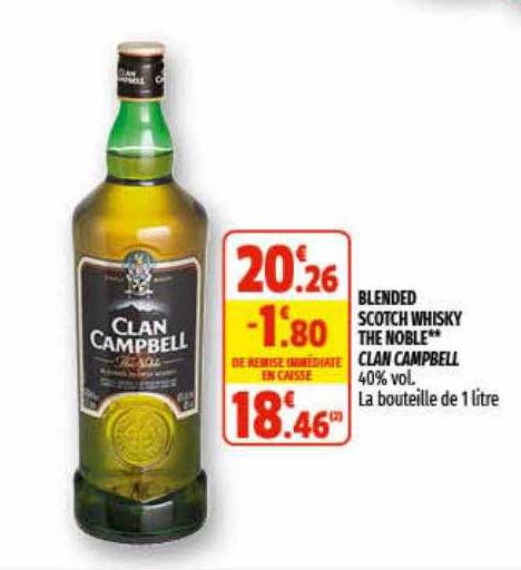blended scotch whisky the noble** clan cambell