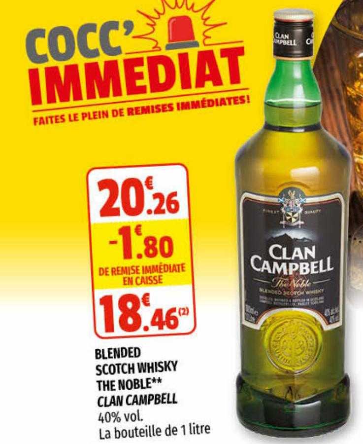 blended scotch whisky the noble** clan campbell