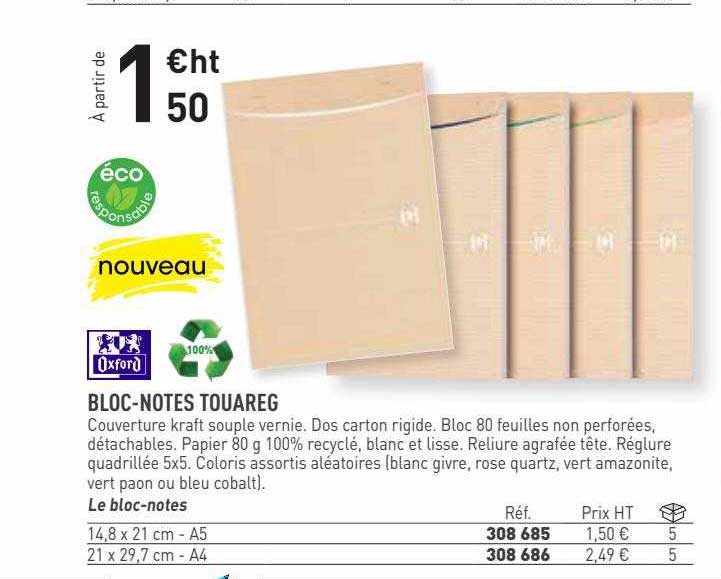 bloc-notes touareg oxford