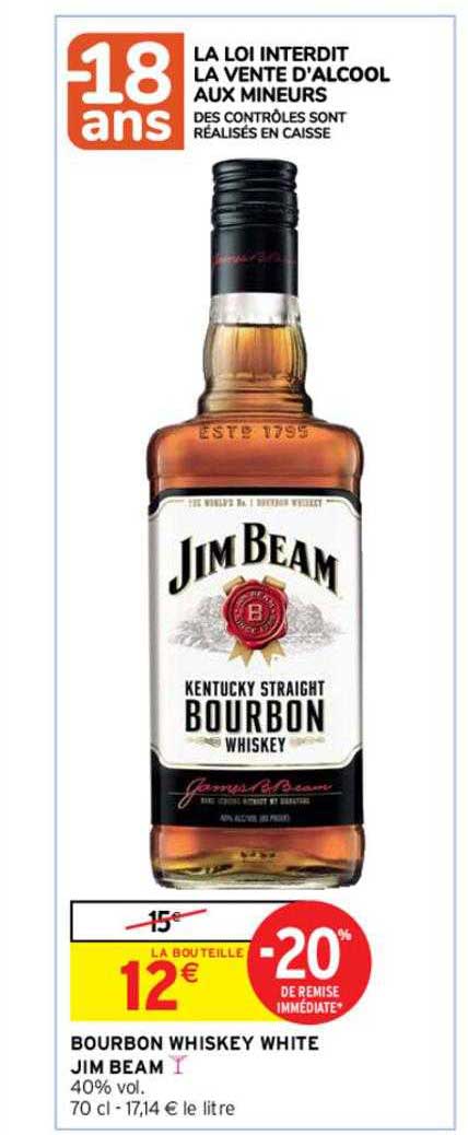 bourbon whiskey white jim beam