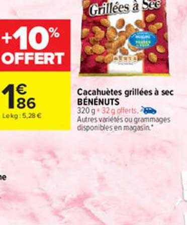 Cacahuètes Grillées à Sec Bénénuts