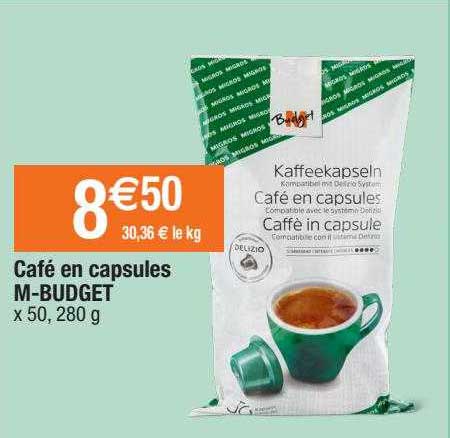 café en capsules m-budget