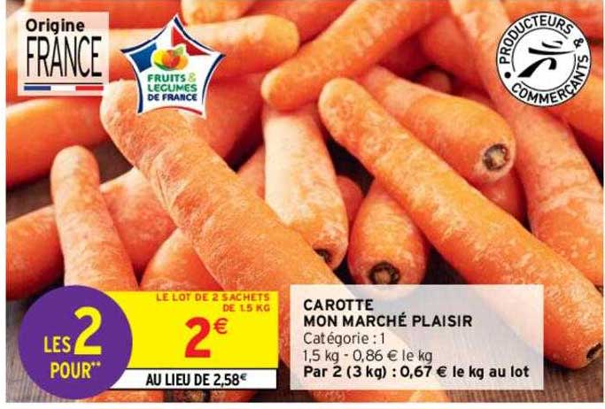carotte mon marché plaisir