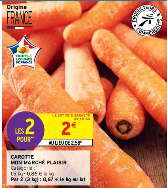 carotte mon marché plaisir
